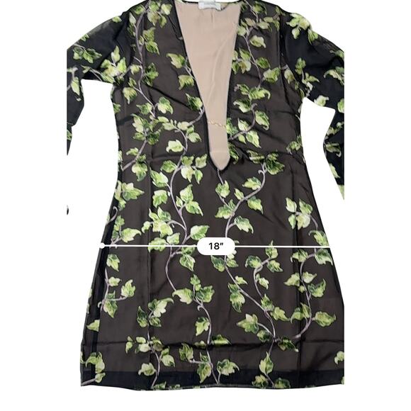 Rumored + Revolve Sterling Mini Dress SMALL Ivy Floral Black Sexy Date Night - Picture 8 of 11